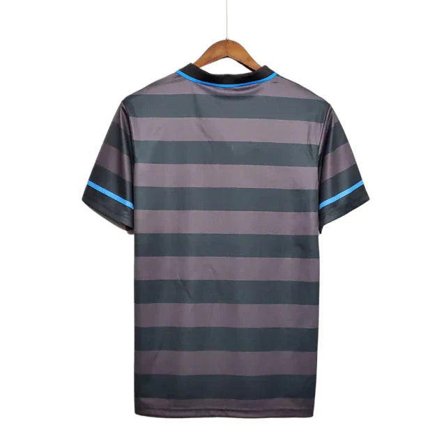 Camisa Retrô Inter de Milão II Away 1997/98 Masculina Preto e Cinza