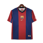 Camisa Retrô Barcelona Home 1998/99 Masculino - Azul e Grená