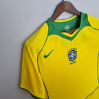 Camisa Retrô 2004 Seleção Brasileira I Masculina - Amarela