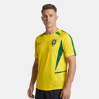 Camisa Retrô Seleção Brasileira I Home 2002/03 Masculino Amarelo