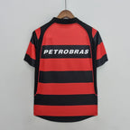 Camisa Retrô Flamengo I 2001/02 Masculina Torcedor Vermelha e Preta