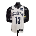 Camisa Regata Brooklyn Nets Branca e Preta - Masculina