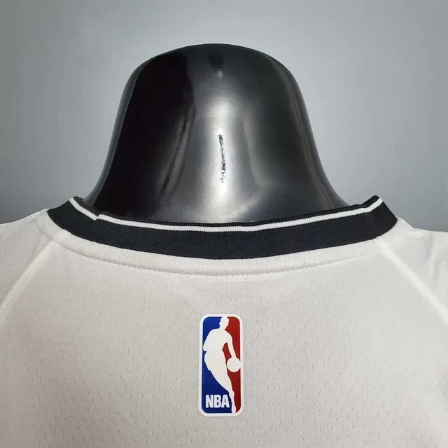 Camisa Regata Brooklyn Nets Branca e Preta - Masculina