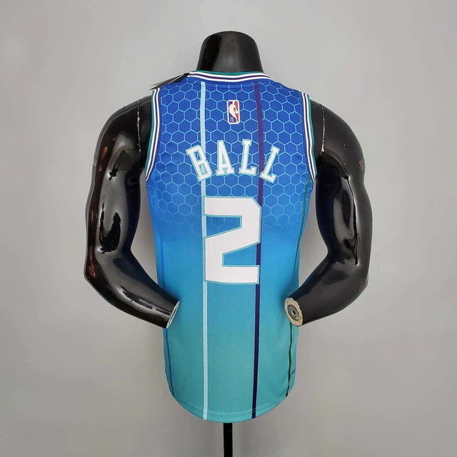 Camisa Regata Charlotte Hornets Azul Clara - Masculina