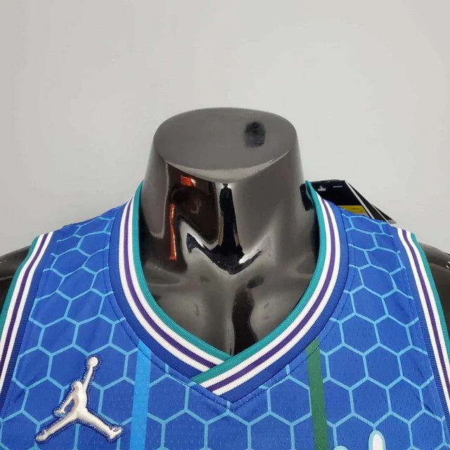 Camisa Regata Charlotte Hornets Azul Clara - Masculina