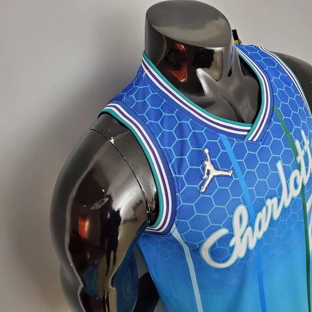 Camisa Regata Charlotte Hornets Azul Clara - Masculina