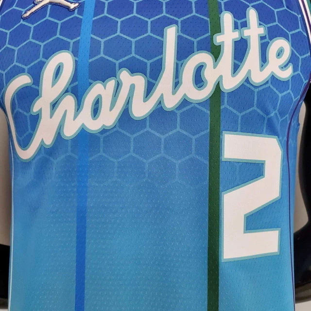 Camisa Regata Charlotte Hornets Azul Clara - Masculina