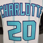 Camisa Regata Charlotte Hornets Branca e Azul - Jordan - Masculina