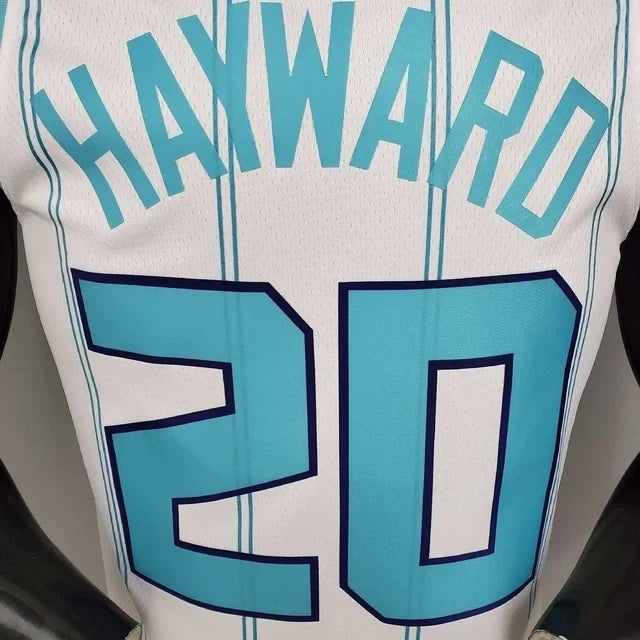 Camisa Regata Charlotte Hornets Branca e Azul - Jordan - Masculina