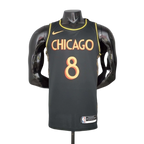Camisa Regata Chicago Bulls Preta e Amarela - Masculina