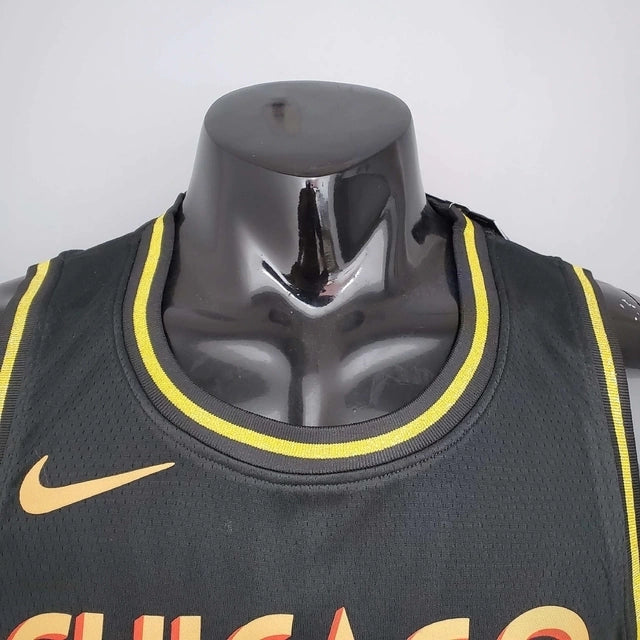 Camisa Regata Chicago Bulls Preta e Amarela - Masculina