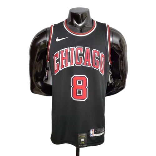 Camisa Regata Chicago Bulls Preta e Vermelha - Masculina