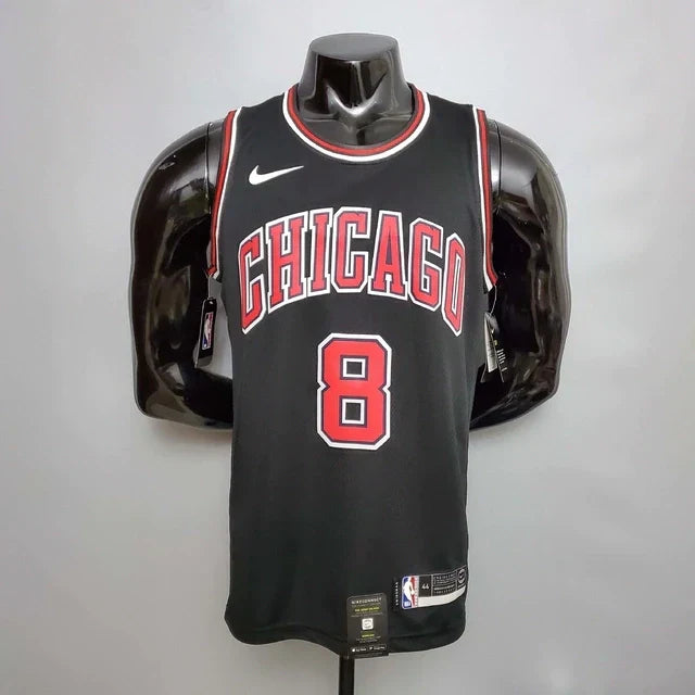 Camisa Regata Chicago Bulls Preta e Vermelha - Masculina