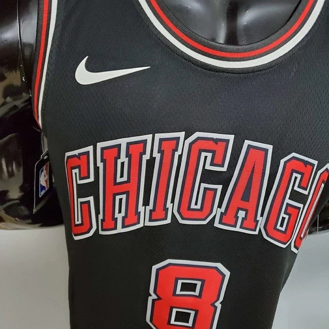 Camisa Regata Chicago Bulls Preta e Vermelha - Masculina