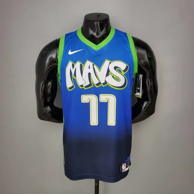 Camisa Regata Dallas Mavericks Azul e Verde - Masculina