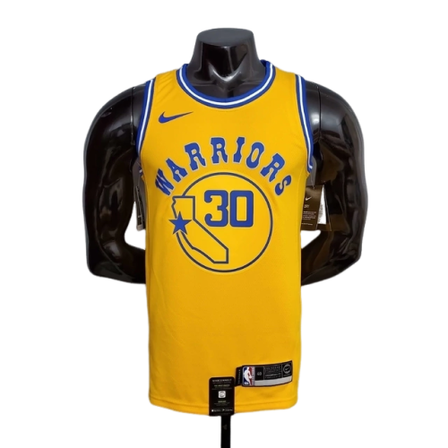 Camisa Regata Golden State Warriors Amarela e Azul - Masculina