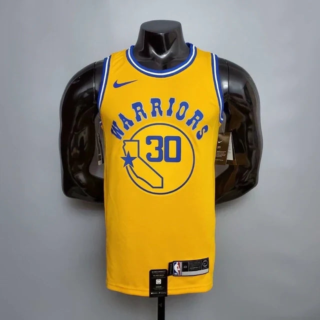 Camisa Regata Golden State Warriors Amarela e Azul - Masculina