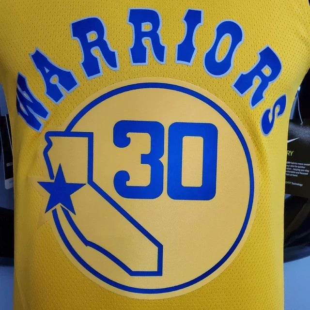 Camisa Regata Golden State Warriors Amarela e Azul - Masculina