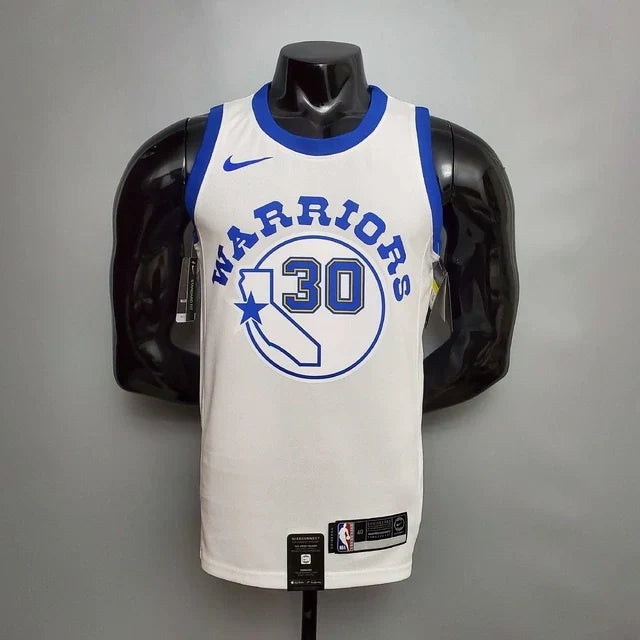 Camisa Regata Golden State Warriors Branca e Azul - Masculina