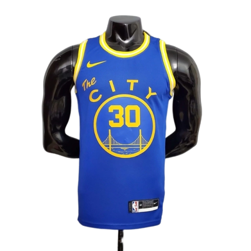 Camisa Regata Golden State Warriors City Edition Azul - Masculina