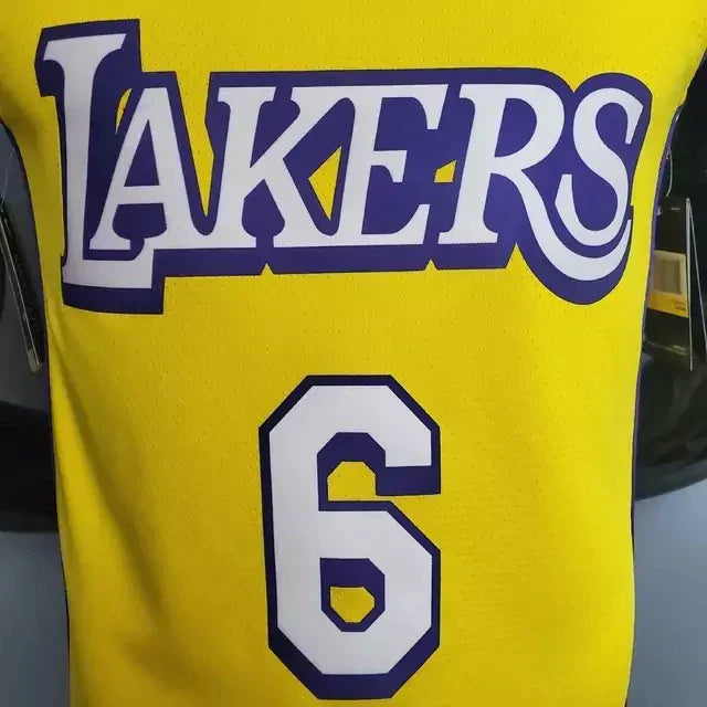 Camisa Regata Los Angeles Lakers Amarela - Masculina Gola V