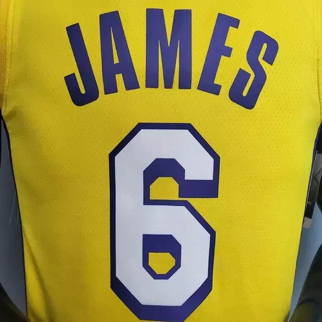 Camisa Regata Los Angeles Lakers Amarela - Masculina Gola V