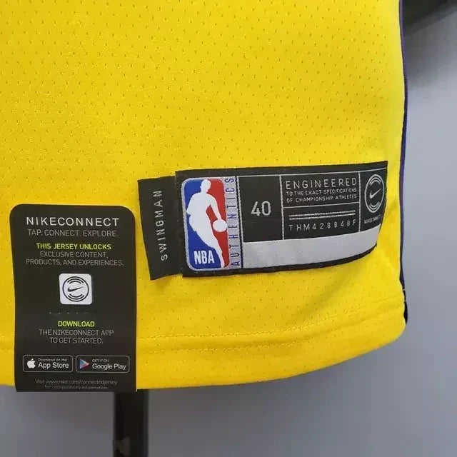 Camisa Regata Los Angeles Lakers Amarela - Masculina Gola V