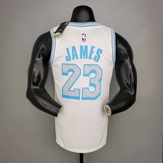 Camisa Regata Los Angeles Lakers Branca Crew Neck - Masculina