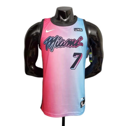 Camisa Regata NBA Miami Heat Rosa e Azul - Masculina