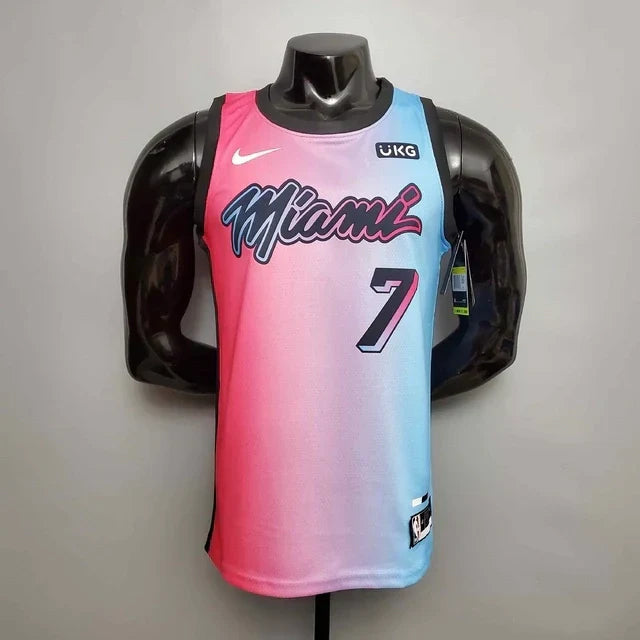 Camisa Regata NBA Miami Heat Rosa e Azul - Masculina