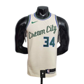 Camisa Regata NBA Milwaukee Bucks Bege - Masculina