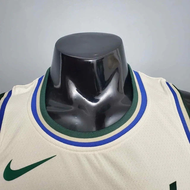 Camisa Regata NBA Milwaukee Bucks Bege - Masculina