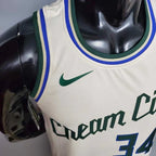 Camisa Regata NBA Milwaukee Bucks Bege - Masculina