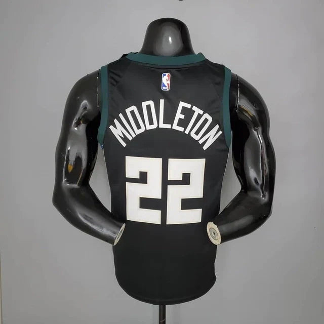Camisa Regata NBA Milwaukee Bucks Preta - Masculina