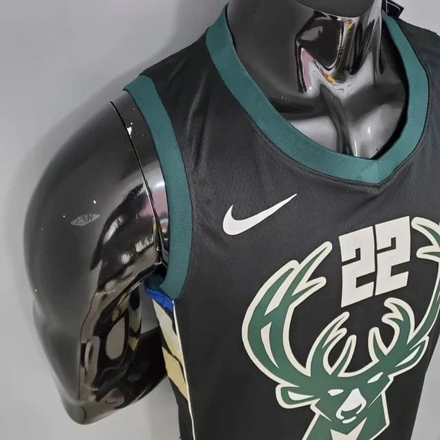Camisa Regata NBA Milwaukee Bucks Preta - Masculina