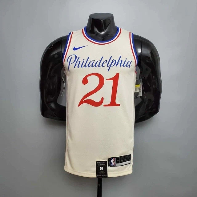 Camisa Regata NBA Philadelphia 76ers Bege - Masculina