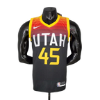 Camiseta Regata Utah Jazz Preta e Amarela - Masculina