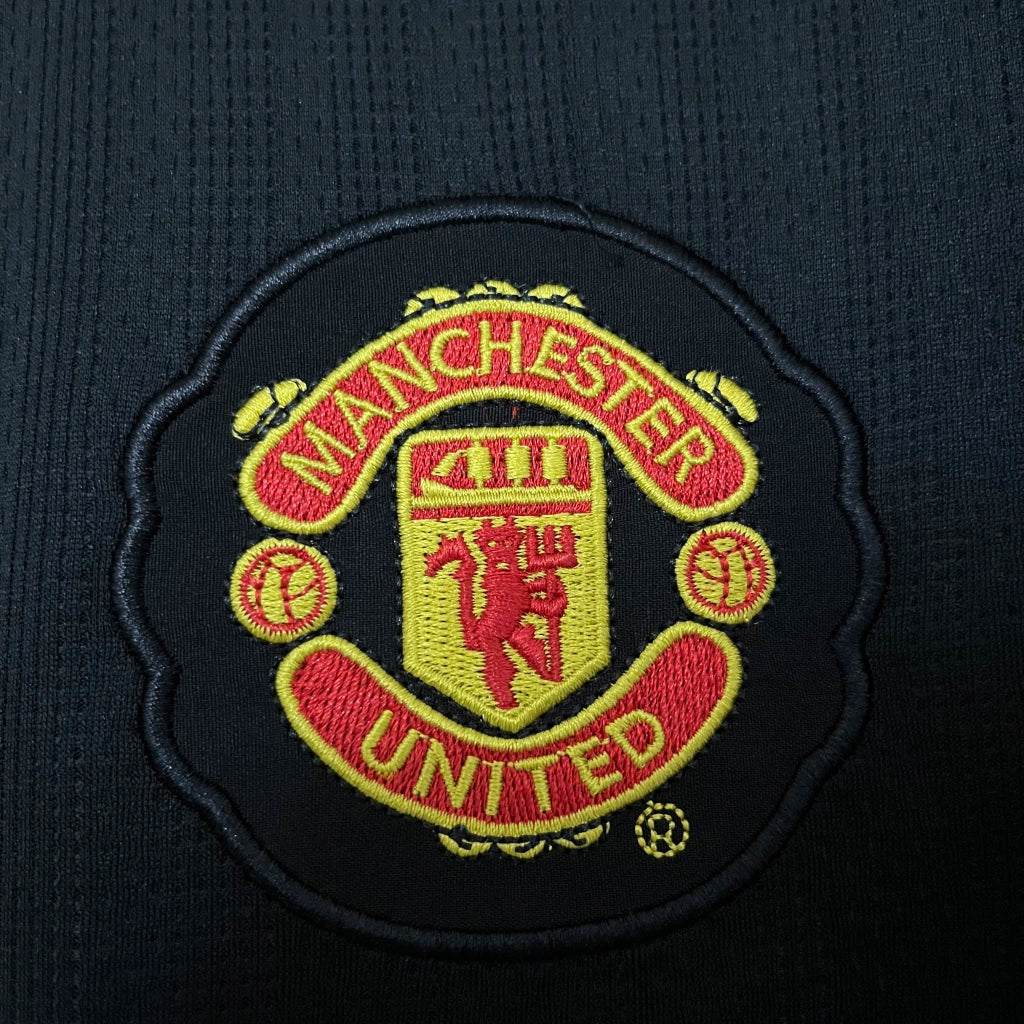 Camisa Retrô Manchester United III Third 2007/08 Masculino Preta