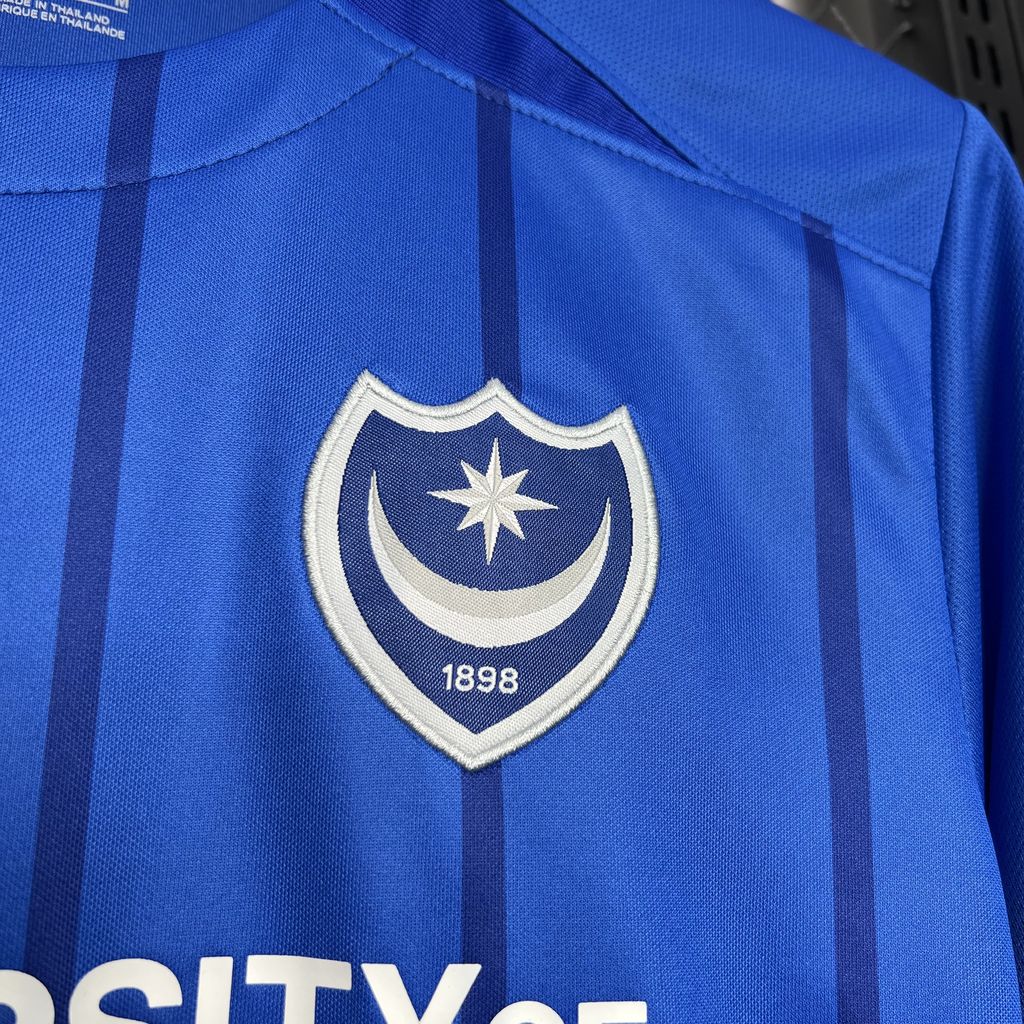 Camisa Portsmouth Home 24/25 - Torcedor Masculina Lançamento