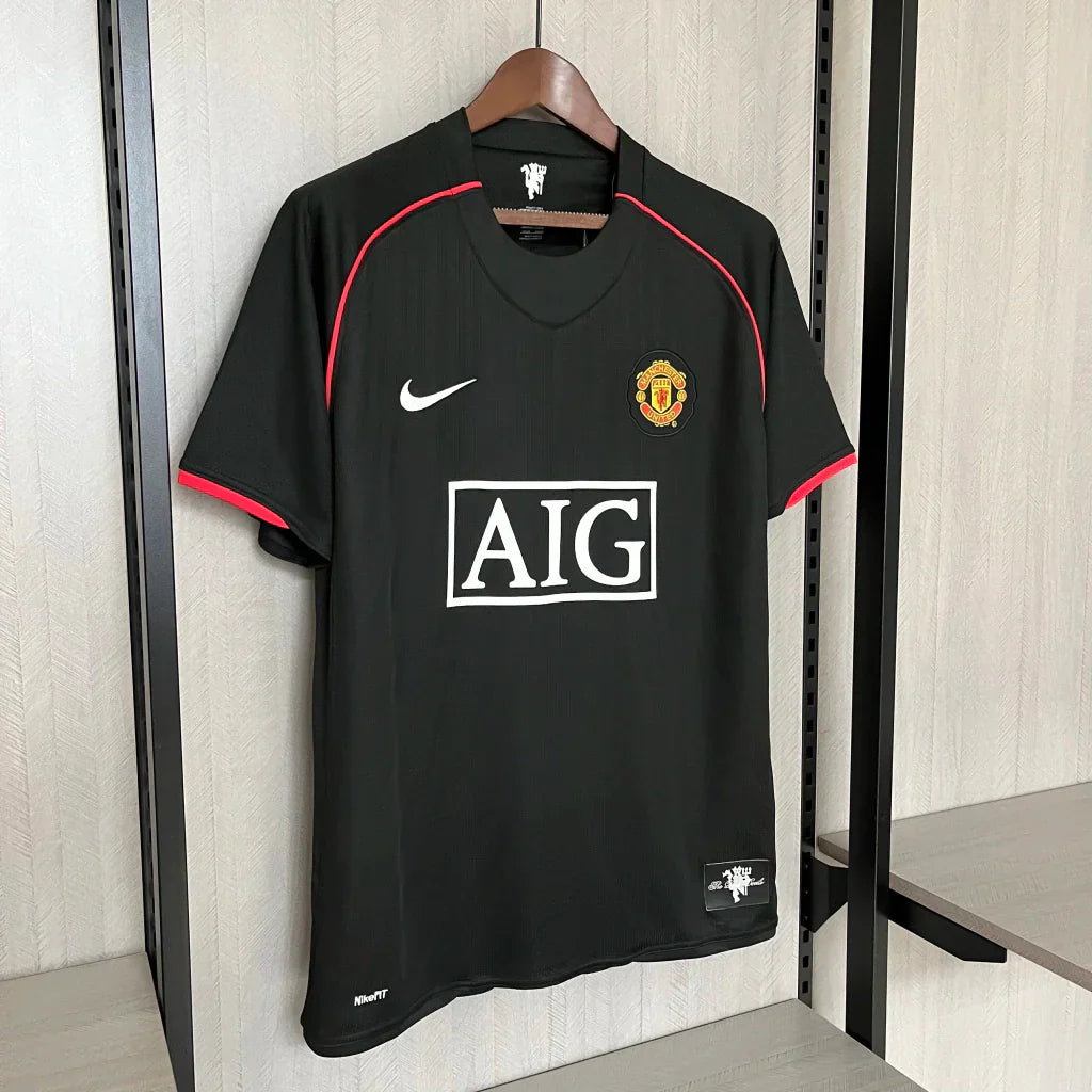 Camisa Retrô Manchester United III Third 2007/08 Masculino Preta