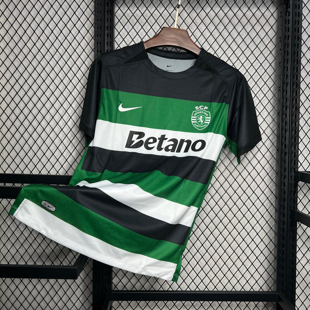 Camisa Sporting Titular 24/25 - Torcedor Masculina Lançamento