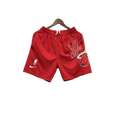 Shorts NBA Miami Heat 23/24 Casual - Vermelho - Branco - Preto