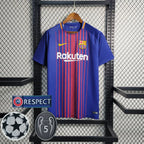 Camisa Retrô Barcelona I Home 2017/18 Masculino Azul Grená