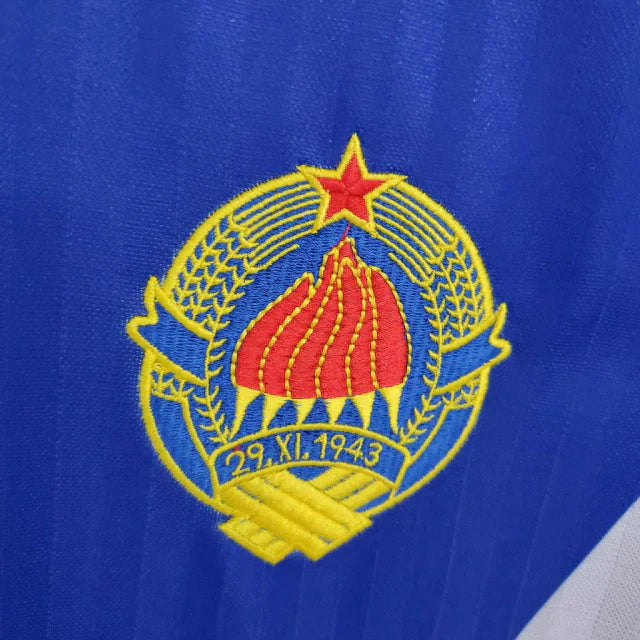 Camisa Iugoslávia Retrô 1990 Azul