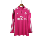 Camisa Retrô Real Madrid Manga Longa III Third 2014/15 Masculino Rosa