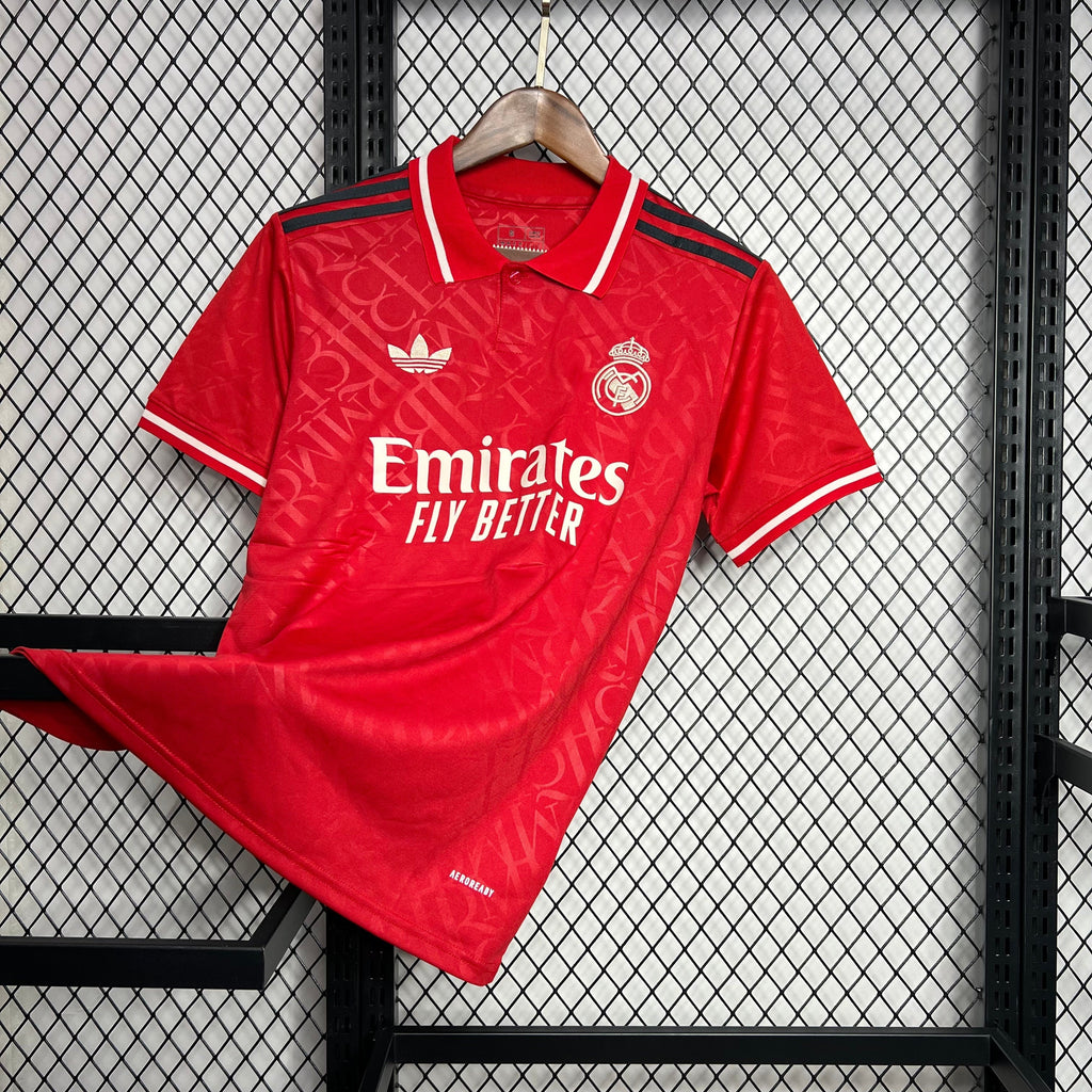 Camisa Real Madrid Vermelha 24/25 - Torcedor Masculina Lançamento