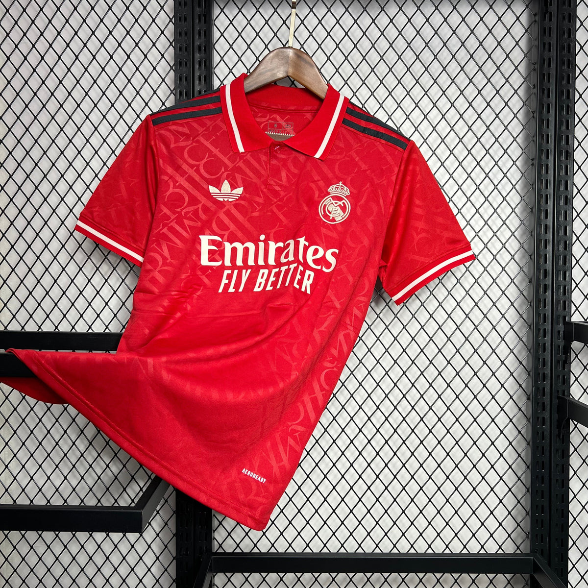 Camisa Real Madrid Vermelha 24/25 - Torcedor Masculina Lançamento