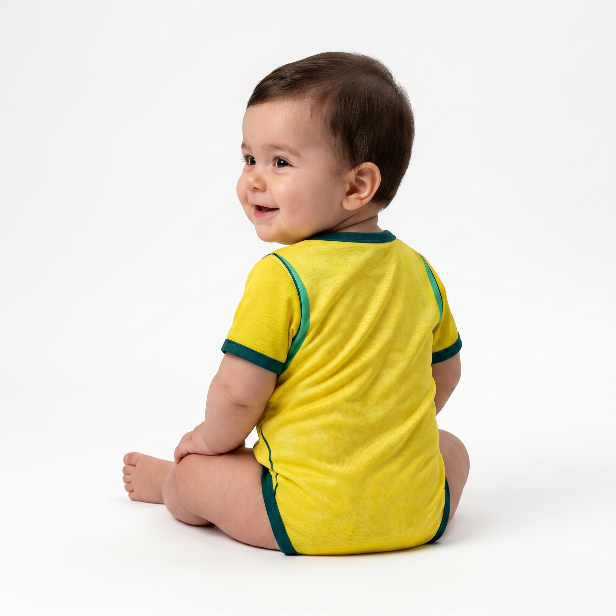 Body Baby Brasil Home 26/27 - Amarelo