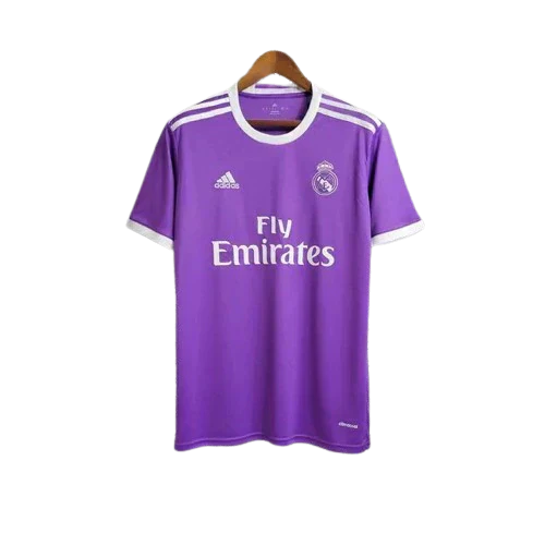 Camisa Retrô Real Madrid II Away 2016/17 Masculino Roxo