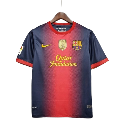 Camisa Retrô Barcelona 2012/13 Masculino Azul Grená